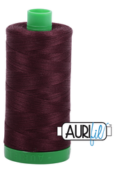 Aurifil Mako 40wt 2-ply Cotton 1000 m 1094 yd. spool - 2468 Dark Wine